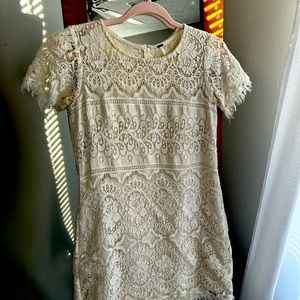 *LIKE NEW* White Lace Free People Dress